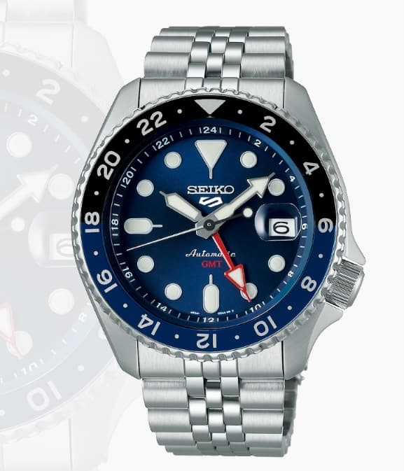 Seiko 5 Sports Automatic GMT "Blueberry" Watch SSK003